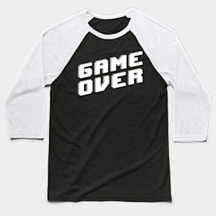 Retro Game Over Baseball T-Shirt